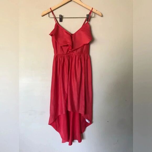 ♦️ Kimchi Blue | Red High Low Dress - Picture 5 of 6